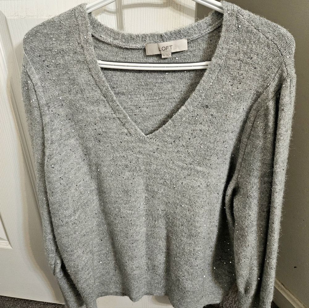 LOFT Women's Gray Sweater